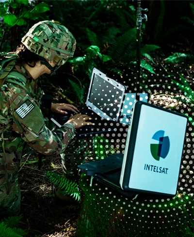soldiers using satellite internet