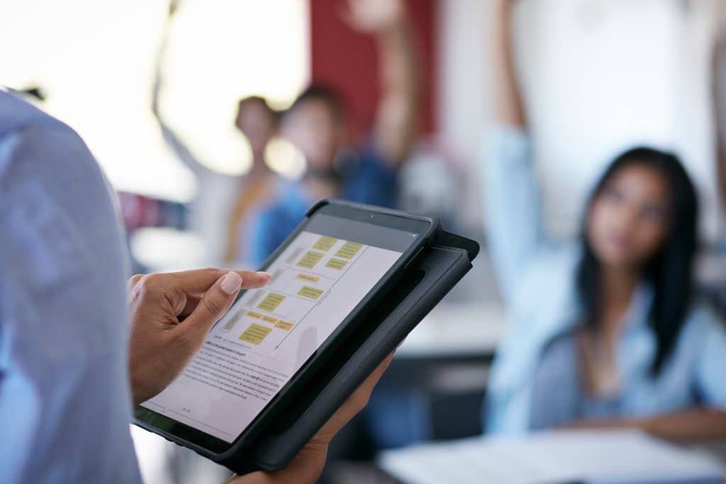 tablet in classroom